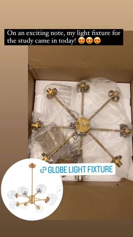 Modern Gold Globe Light Fixture  // under $200! 

#LTKhome