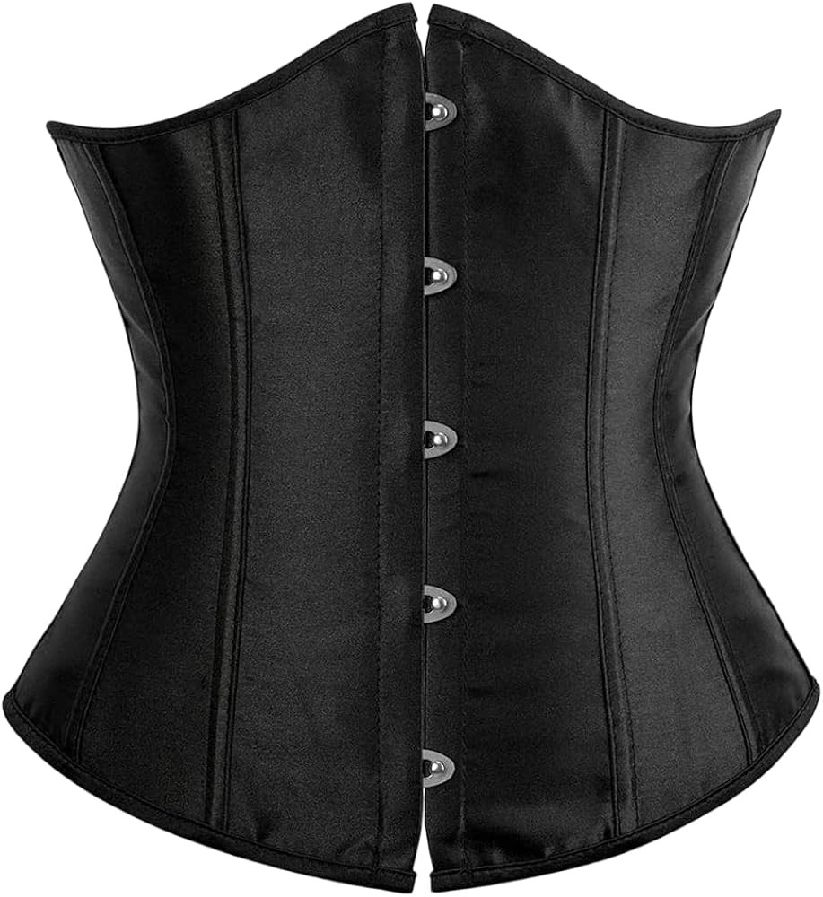 Fulbant Women's Sexy Satin Corset Body Top With Waist Control | Amazon (UK)