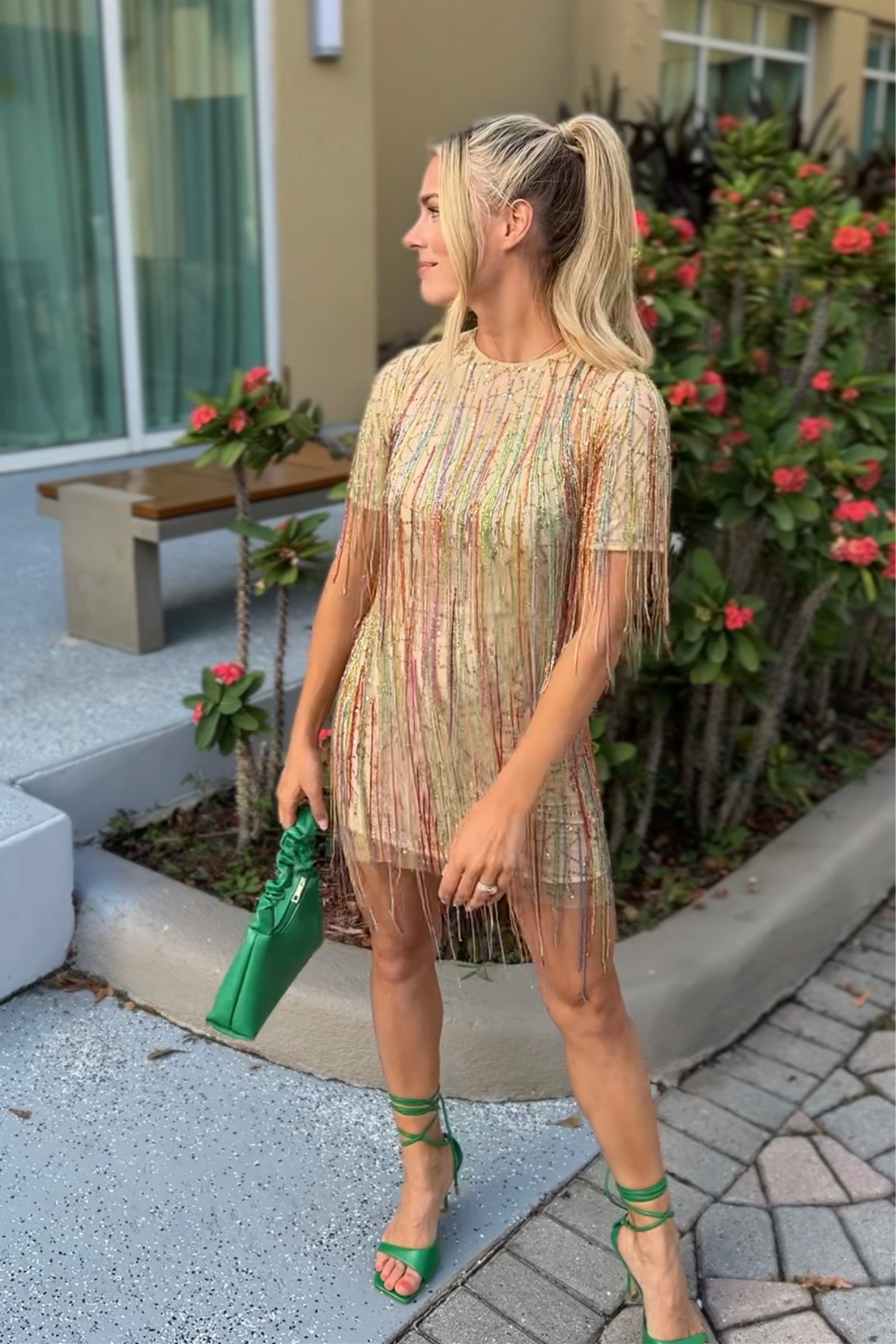 The most fun party dress I’ve ever worn! Beaded on all sides! Would be so cute for the eras tour concert and looks so fun in pictures with the way it moves! TTS (I’m a small for reference) and zips up the back. Slightly stretchy but for a bump id size up! On sale right now!!!

#LTKsalealert #LTKtravel #LTKFind