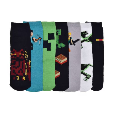 Boys' Minecraft 7 Days Of Cozy Socks | Target