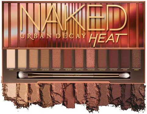 Urban Decay Naked Heat Eyeshadow Palette, 12 Fiery Amber Neutral Shades - Ultra-Blendable, Rich C... | Amazon (US)