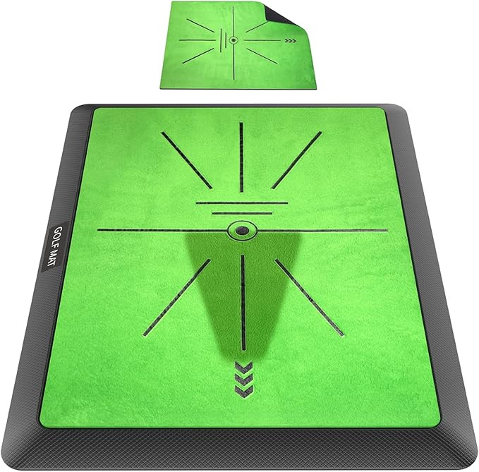 Golf Hitting Mat | Golf Training Mat for Swing Path Feedback/Detection Batting | Extra Replaceabl... | Amazon (US)