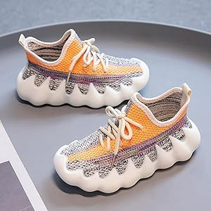 ZJBPHL Kids Outdoor Sneakers Boys Non Slip Running Shoes Girls Walking Shoe Athletic Sports Tenni... | Amazon (US)