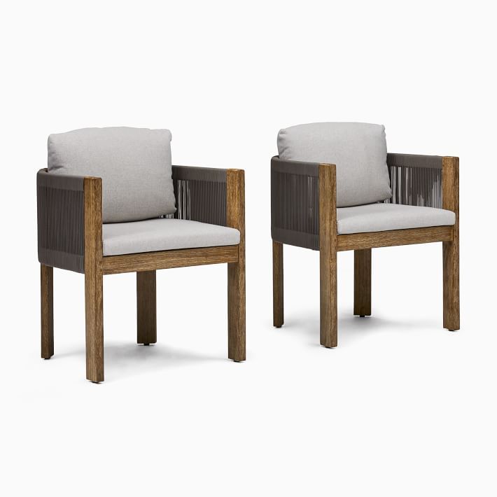 Porto Outdoor Dining Chairs | West Elm (US)