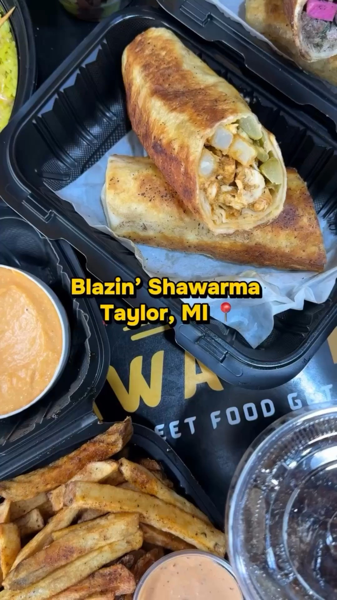 The BEST Shawarma In Taylor, MI📍🏆
 
@blazinshawarma serves up halal Lebanese street food with bold flavors. If you are craving Middle Eastern food, you NEED to check it out! 
 
Our order:
🌶️Spicy chicken shawarma wrap 
🥙Steak shawarma wrap 
🦐Blazin’ shrimp bowl
🔥Cajun fries with house sauce
🧄Garlic sauce & spicy garlic sauce
🍫Dubai chocolate cup
 
📍10271 Telegraph Rd, Taylor, MI 48180
 
#halaleats #shawarma #lebanesestreetfood #taylormichigan

#LTKvlog #LTKTravel #LTKfoodie