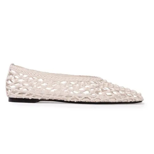 BLACK SUEDE STUDIO Sonia Flat in Coconut Leather at Nordstrom, Size 41 | Nordstrom