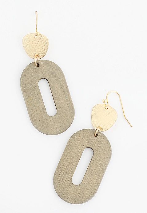 Oval Drop Earrings | Maurices