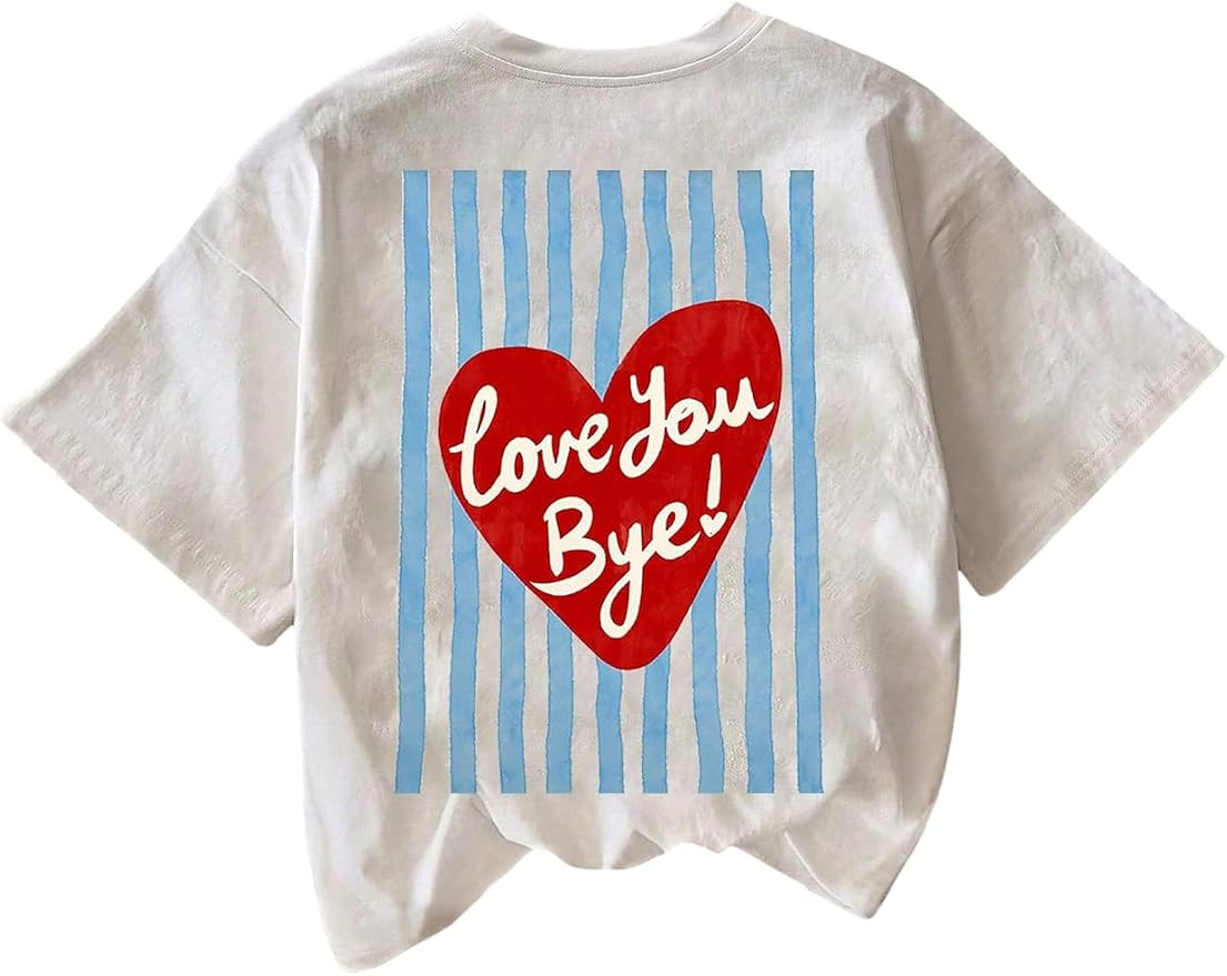 SOLY HUX Women's Cute Graphic Tees Crew Neck Short Sleeve Letter Print Summer T Shirt Tops for Te... | Amazon (US)