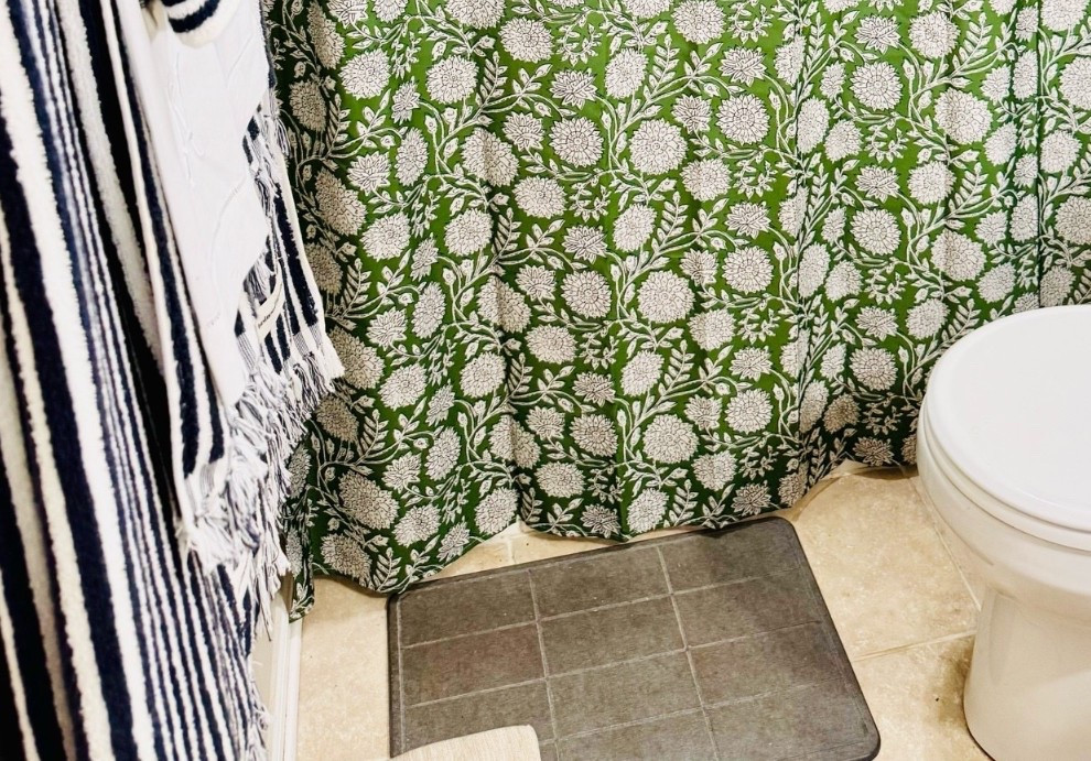 Stone bath Mats are my FAV! They dry quickly- and look so good in a bathroom!