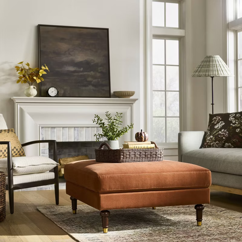 Mercer Cocktail Ottoman Rust - Threshold™ designed with Studio McGee | Target