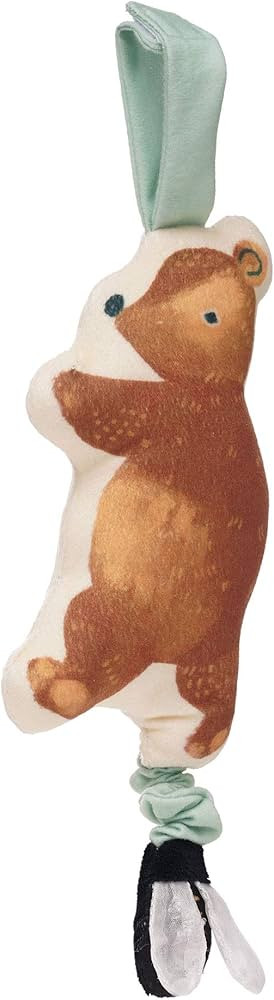 Manhattan Toy Bumble Bear Baby Travel Toy with Jiggle Pull, Crinkle Fabric and Adjustable Loop fo... | Amazon (US)