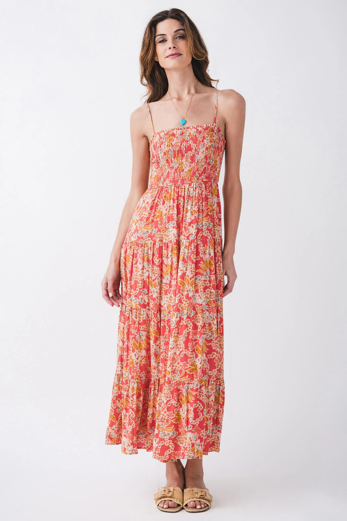 Z Supply Balos Jardin Floral Midi Dress | Social Threads
