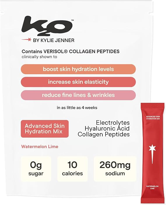 k2o by Kylie Jenner Advanced Skin Hydration Mix with Electrolytes, Hyaluronic Acid & Verisol Coll... | Amazon (US)