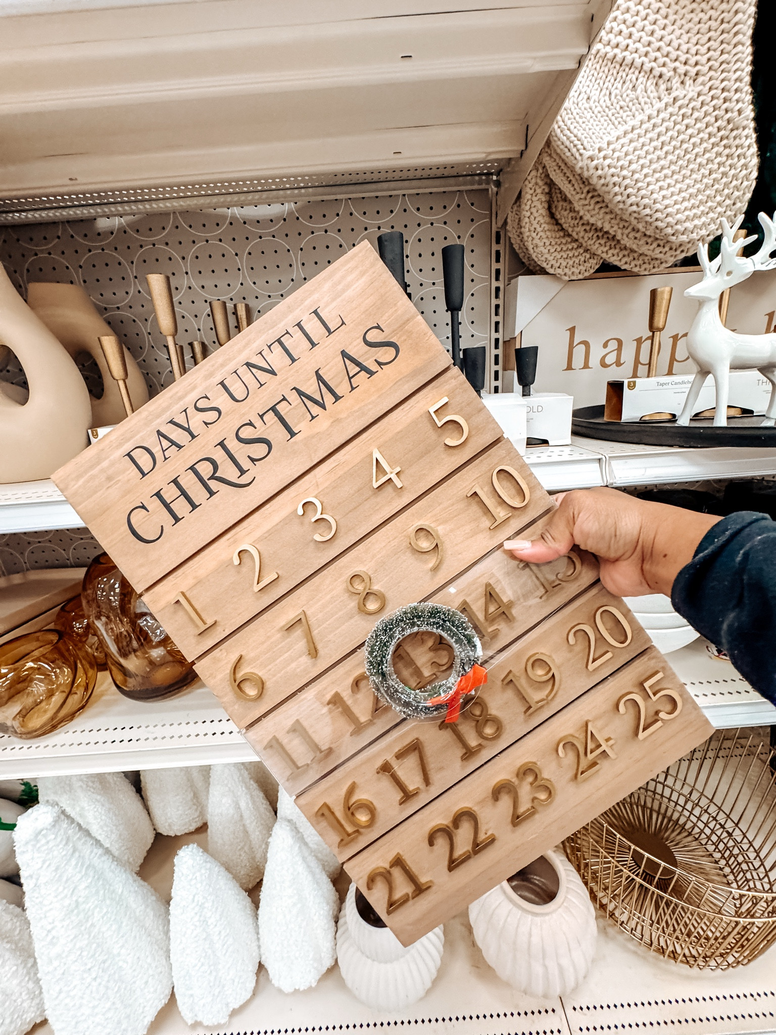 Counting down to Christmas with this adorable wooden holiday calendar from Target! Perfect for adding a festive touch to your home decor, plus it’s reusable year after year. 

#TargetFinds #HolidayCountdown #ChristmasDecor #CountdownCalendar #adventcalendar

#LTKHome #LTKHoliday #LTKSeasonal