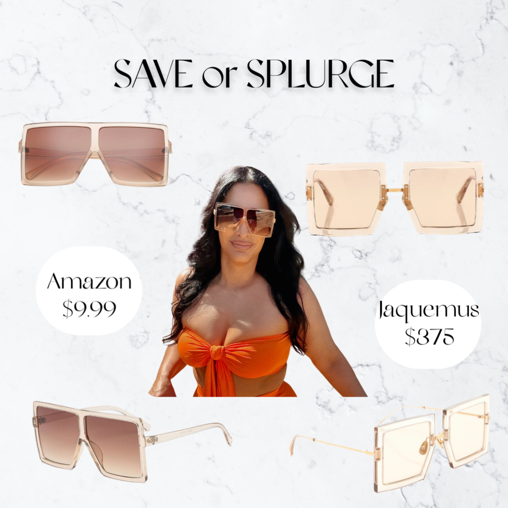 Save or splurge on my Sunnies! 
Amazon has some cute sunnies.
Jacquemus is sold out but on LYST or custom order on FWRD

#LTKFind #LTKstyletip #LTKGiftGuide