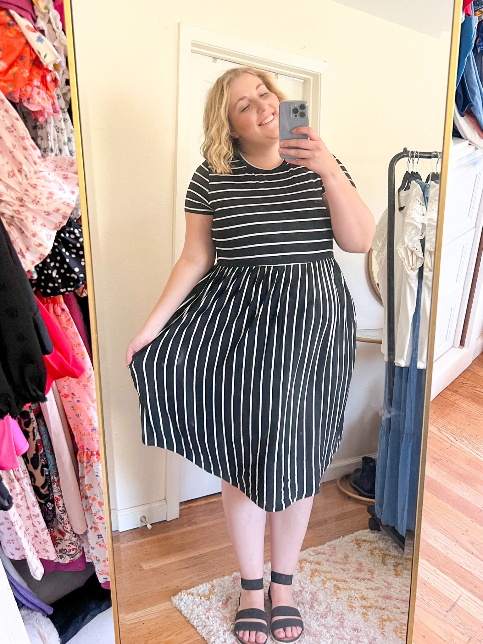 The COMFIEST dress ever! Perfect for the classroom, office, work from home or running errands! Or even a casual date night outfit! Wearing XL  

#LTKplussize #LTKfindsunder50 #LTKmidsize