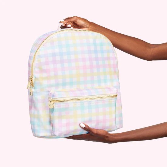 Rainbow Gingham Classic Backpack | Customizable Barbie Backpack - SCL | Stoney Clover Lane