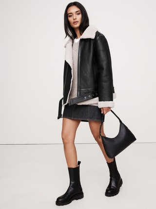 Shearling Aviator Jacket | Banana Republic (US)