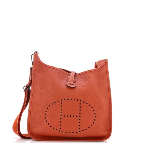 Pre-Owned Hermes Evelyne Bag Gen III Clemence PM in Brique at Nordstrom, Size Small | Nordstrom