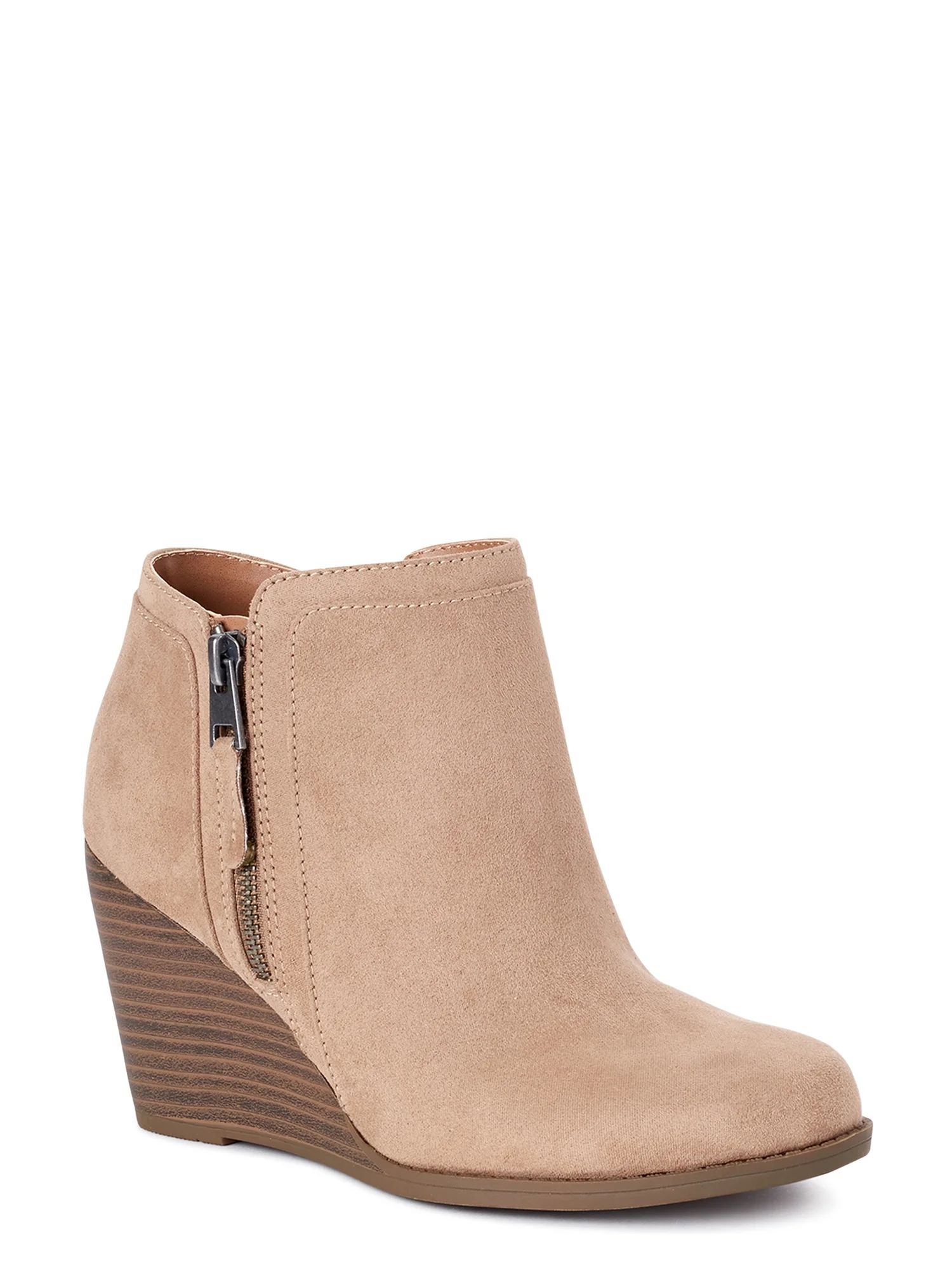 Time and Tru Wedge Bootie (Women's) (Wide Width Available) | Walmart (US)