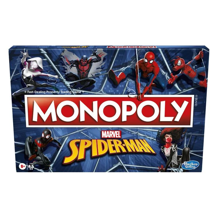 Monopoly: Marvel Spider-Man Edition Board Game, Play as a Spider Hero, Fun Game to Play - Walmart... | Walmart (US)