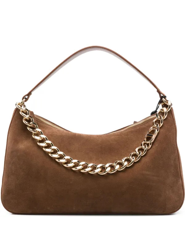 TWINSET Sac Porté Épaule à Détail De Chaîne | Marron | FARFETCH FR | Farfetch Global