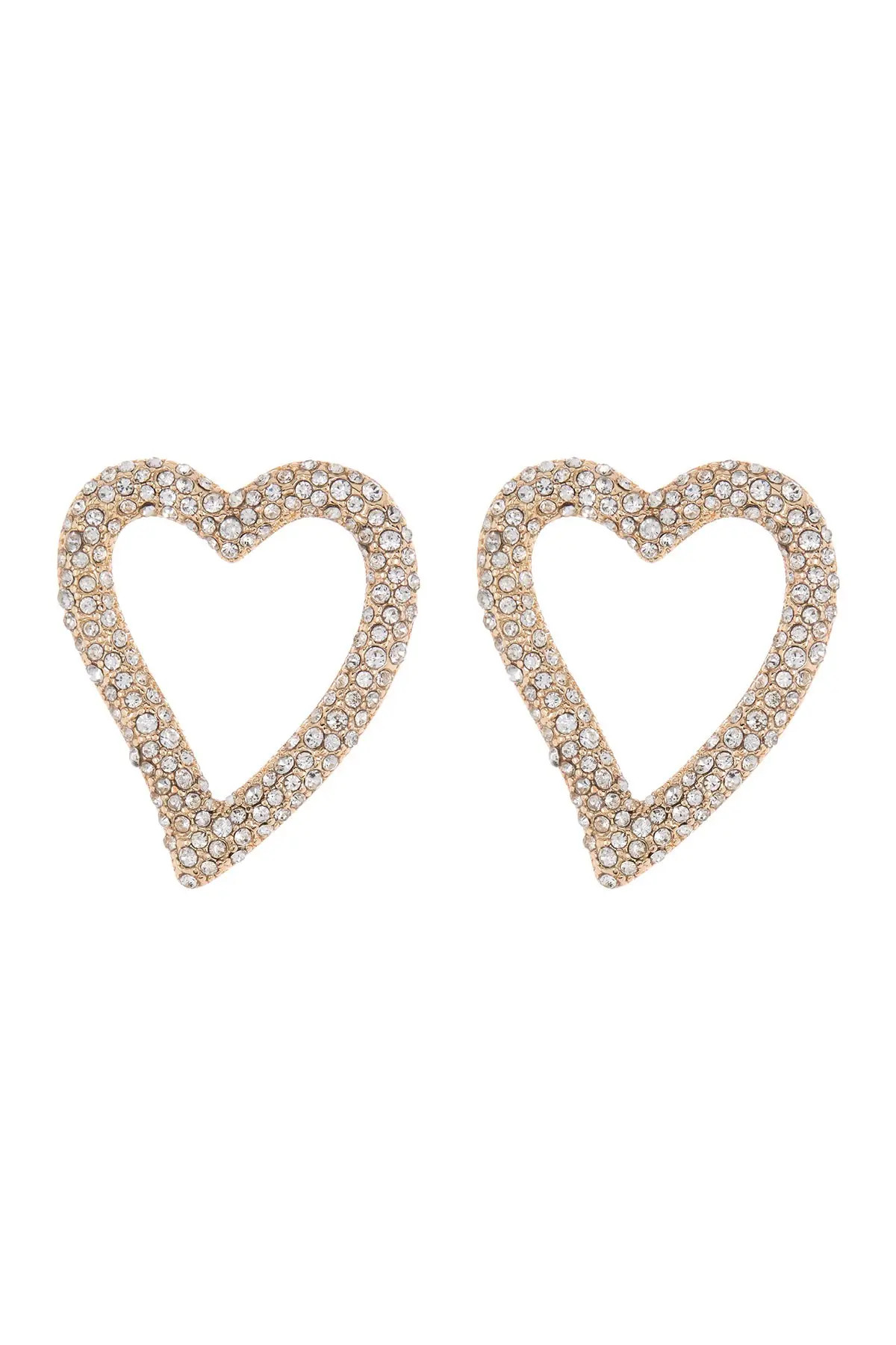 BAUBLEBAR Pave Heart Statement Stud Earrings at Nordstrom Rack | Nordstrom Rack