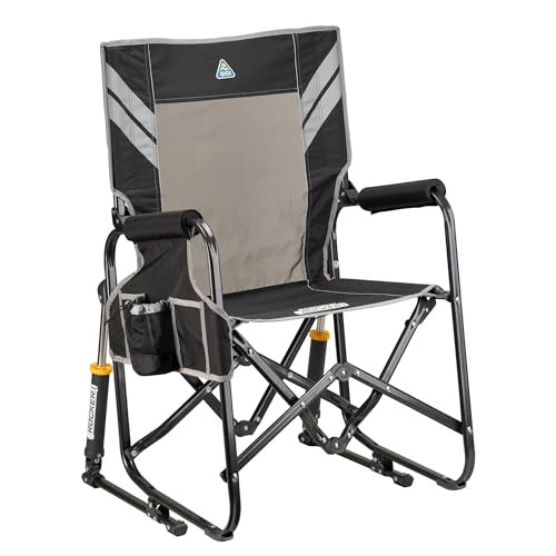 GCI Outdoor Stowaway Rocker - Varsity Black/Gray | Amazon (US)