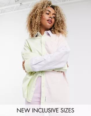 COLLUSION Unisex oversized spliced shirt | ASOS (Global)