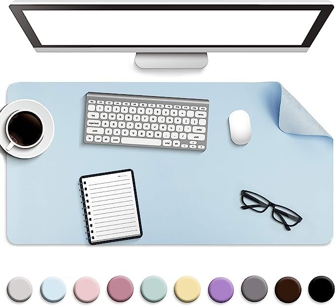 Non-Slip Desk Pad, Waterproof PVC Leather Desk Table Protector, Ultra Thin Large Mouse Pad, Easy ... | Amazon (US)