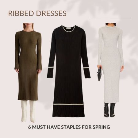 Elevate your spring wardrobe with a ribbed dress. This figure-flattering silhouette is perfect for showcasing your curves and can be dressed up or down for any occasion.

#LTKSeasonal #LTKSpringSale #LTKstyletip