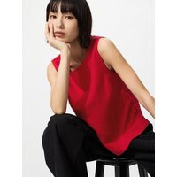 Uniqlo - Linen Blend Blouse (sleeveless) - Red - XXS | UNIQLO (UK)