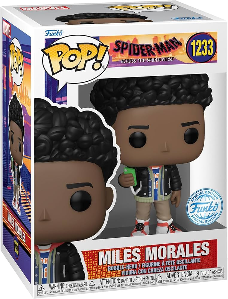 Funko POP! Vinyl: Spider-Man: Across The Spider-Verse: Miles Morales - Spiderman Into The Spiderv... | Amazon (US)