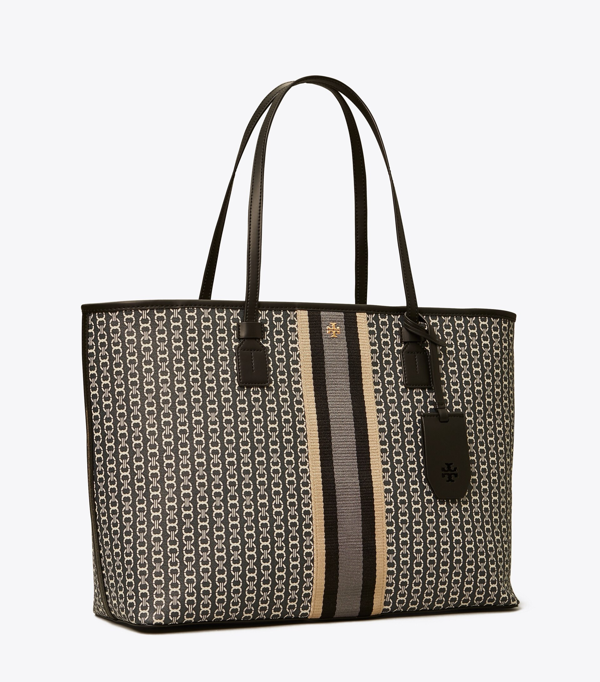 Gemini Link Canvas Top-Zip Tote Bag | Tory Burch (US)