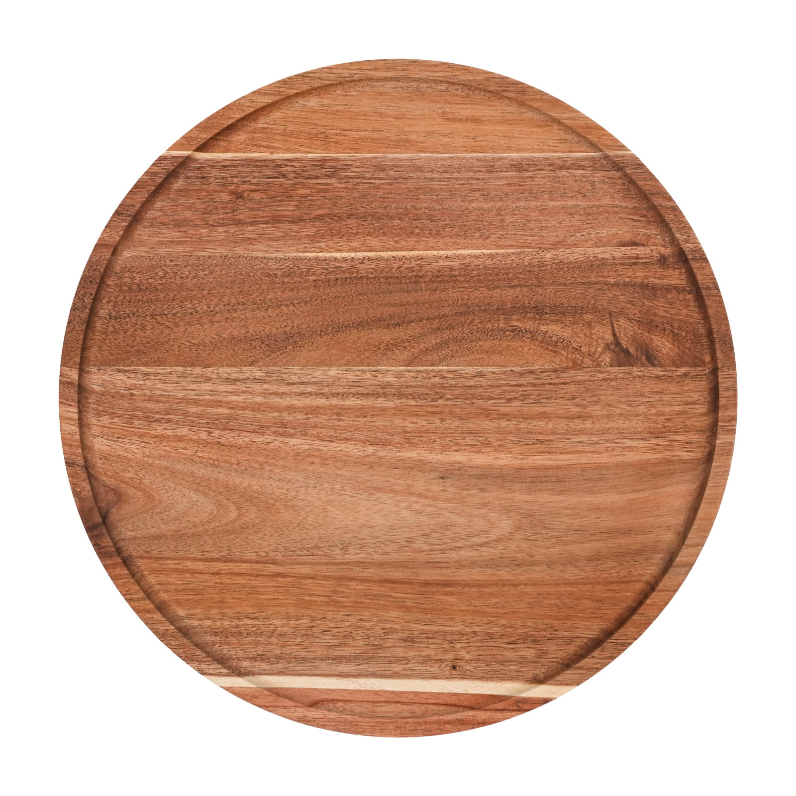 Round Wood Tray, Acacia Wooden Serving Tray, Serving Platter, Appetizer Charcuterie Board, Tray Organizer for Kitchen/Countertop, 13.8 x 13.8 x 0.8 inch | Walmart (US)