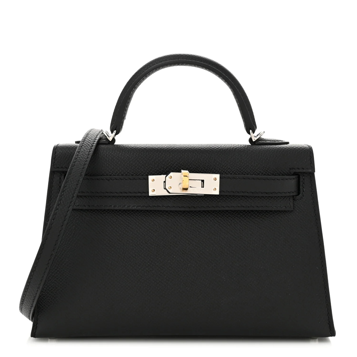 Epsom Mini Kelly Sellier 20 Black | FASHIONPHILE (US)