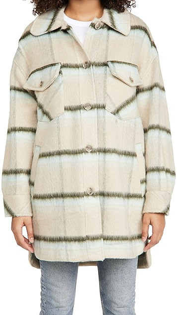 Vienna Brushed Wool Shirt Jacket | Shopbop