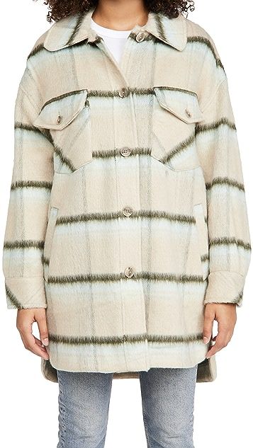 Vienna Brushed Wool Shirt Jacket | Shopbop