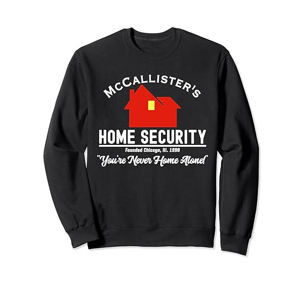 McCallister's Home Security Christmas Alone Chicago Burglars Sweatshirt | Amazon (US)