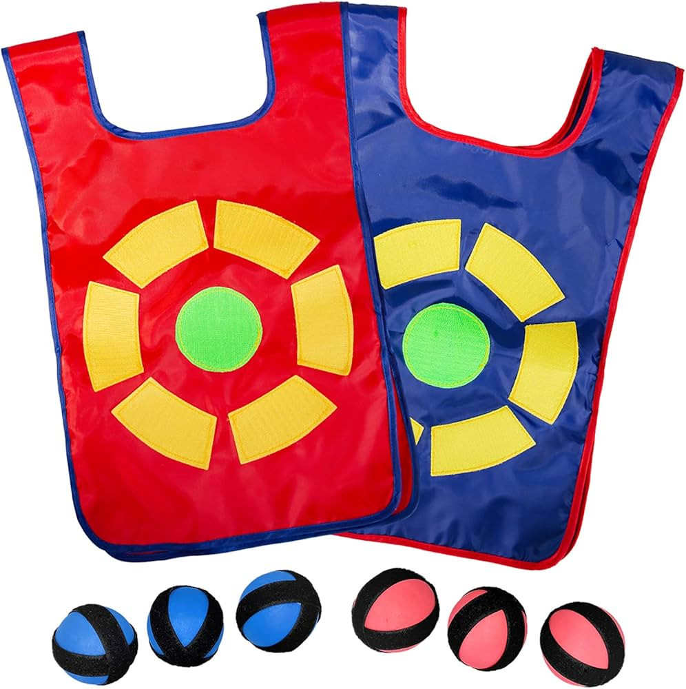 CC O PLAY Ultimate Dodgeball Game for Kids | 2-Player Toy Set 2 Vests, 6 Dodge Balls, & Drawstrin... | Amazon (US)