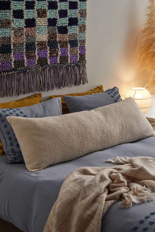 Urban Renewal XL Deadstock Boucle Body Pillow | Urban Outfitters (US and RoW)