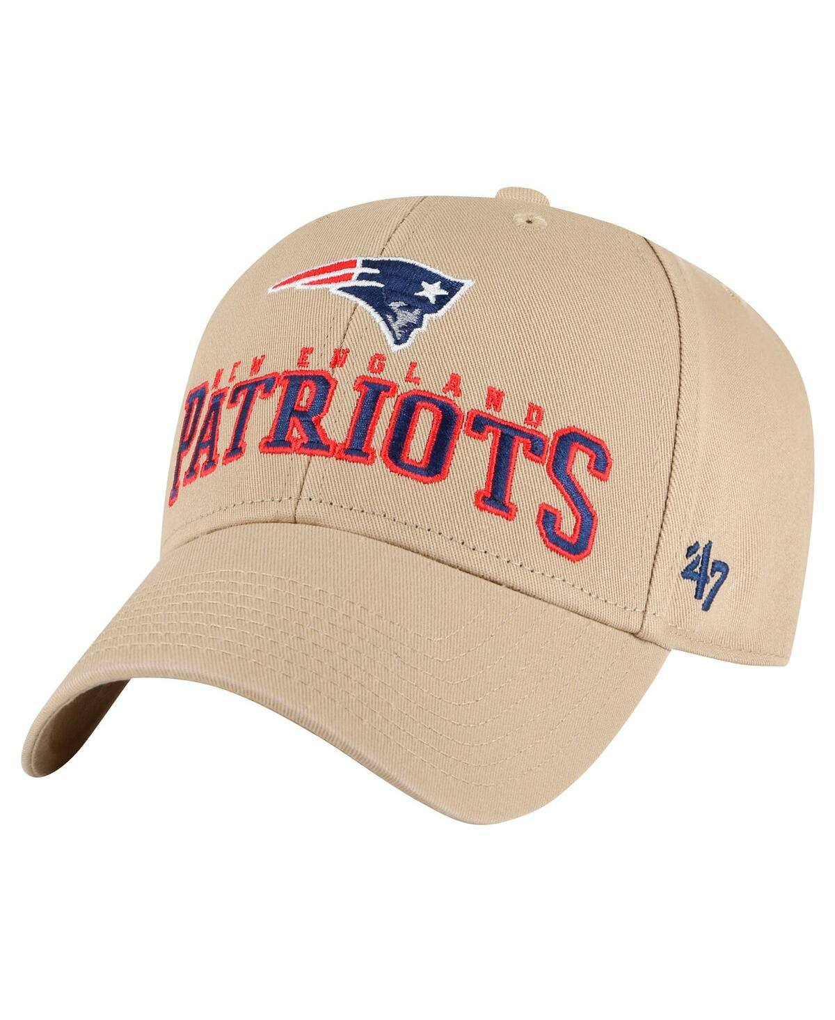 '47 Brand Men's Khaki New England Patriots Powell Mvp Adjustable Hat - Khaki | Macy's