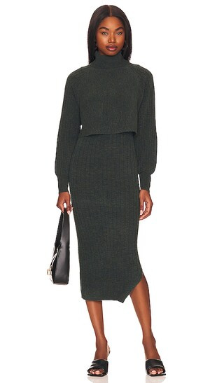 Margot Dress in Moss Green | Revolve Clothing (Global)