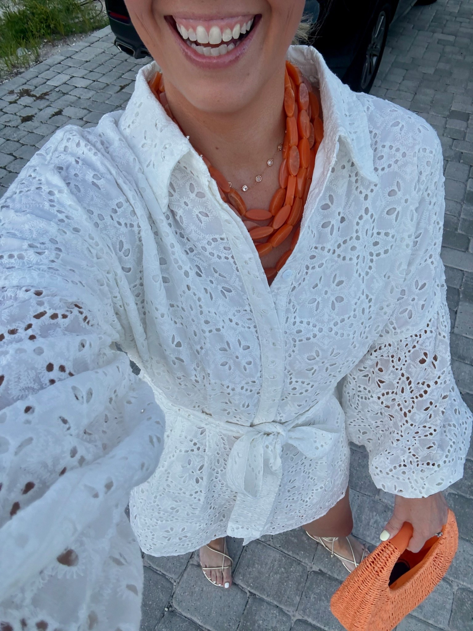 Dinner fit! Romper- size small
Necklace- Erin McDermott, use code BOBBI
Purse is old Avara 
Sandals are Amazon and TTS 

#LTKStyleTip #LTKFindsUnder50 #LTKFindsUnder100