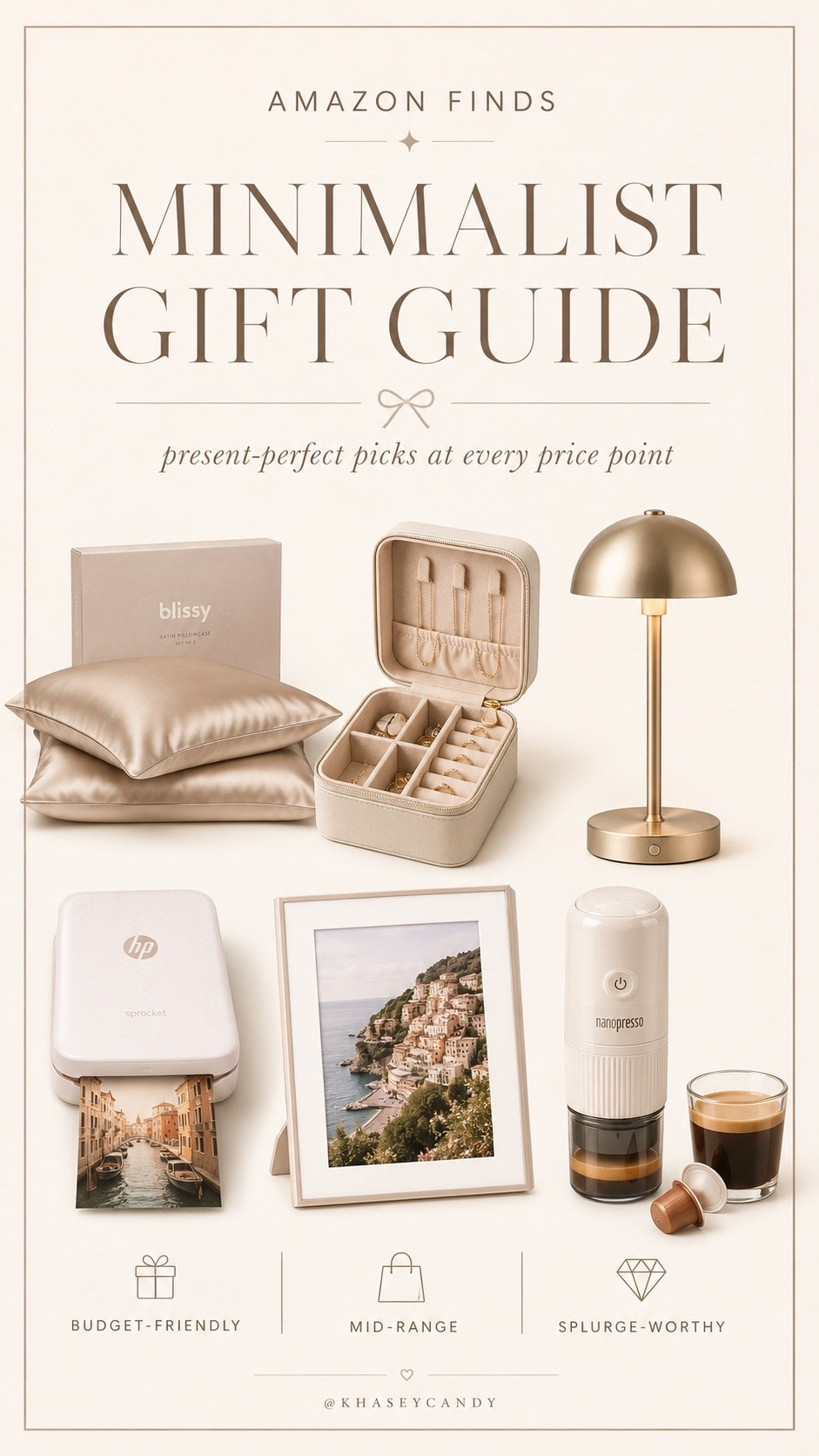 Gift ideas for girls who have a minimalist aesthetic. Budget friendly, mid range and splurge worthy Amazon finds.

blissy satin pillow case, jewelry organizer, digital photo, nespresso

#LTKSaleAlert #LTKBeauty #LTKmomlife