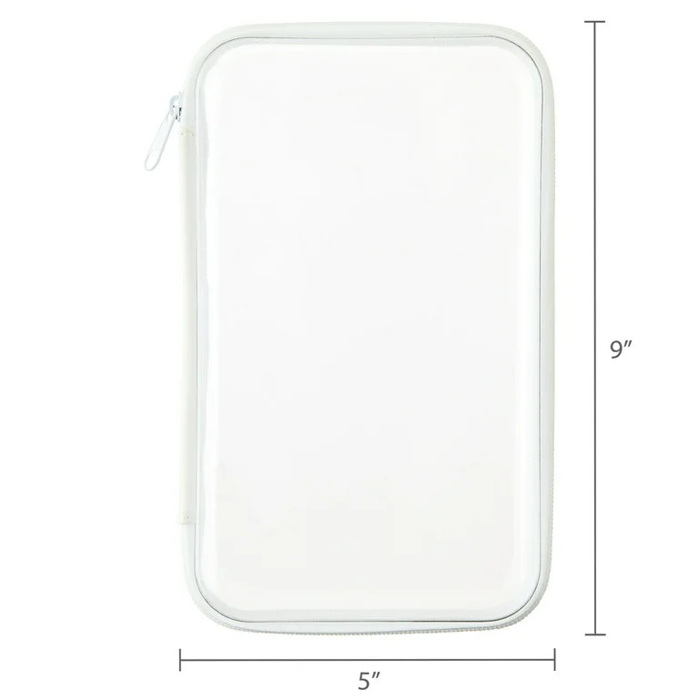 Pen+Gear Clear Zipper Case, White Pencil | Walmart (US)