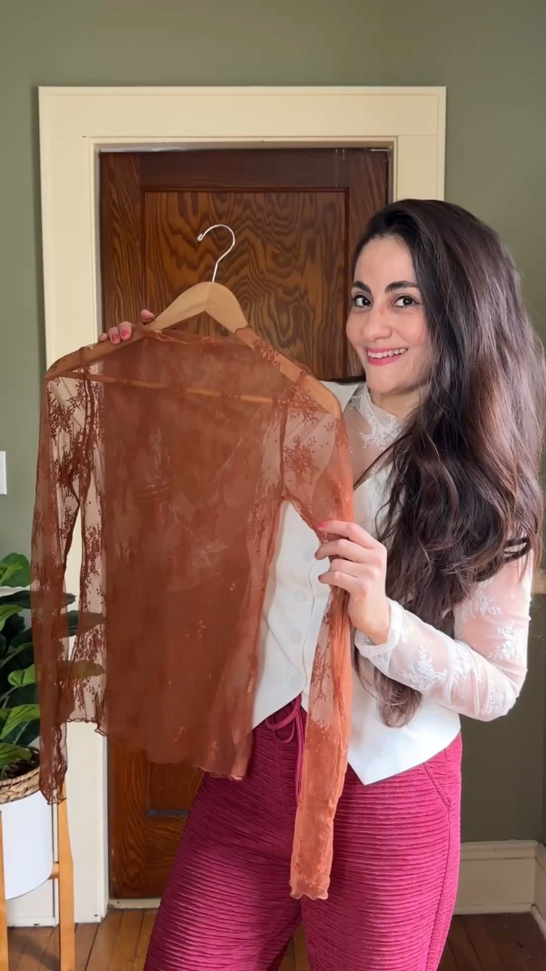 Styling mesh sheer top 

#LTKgrwm #LTKootd