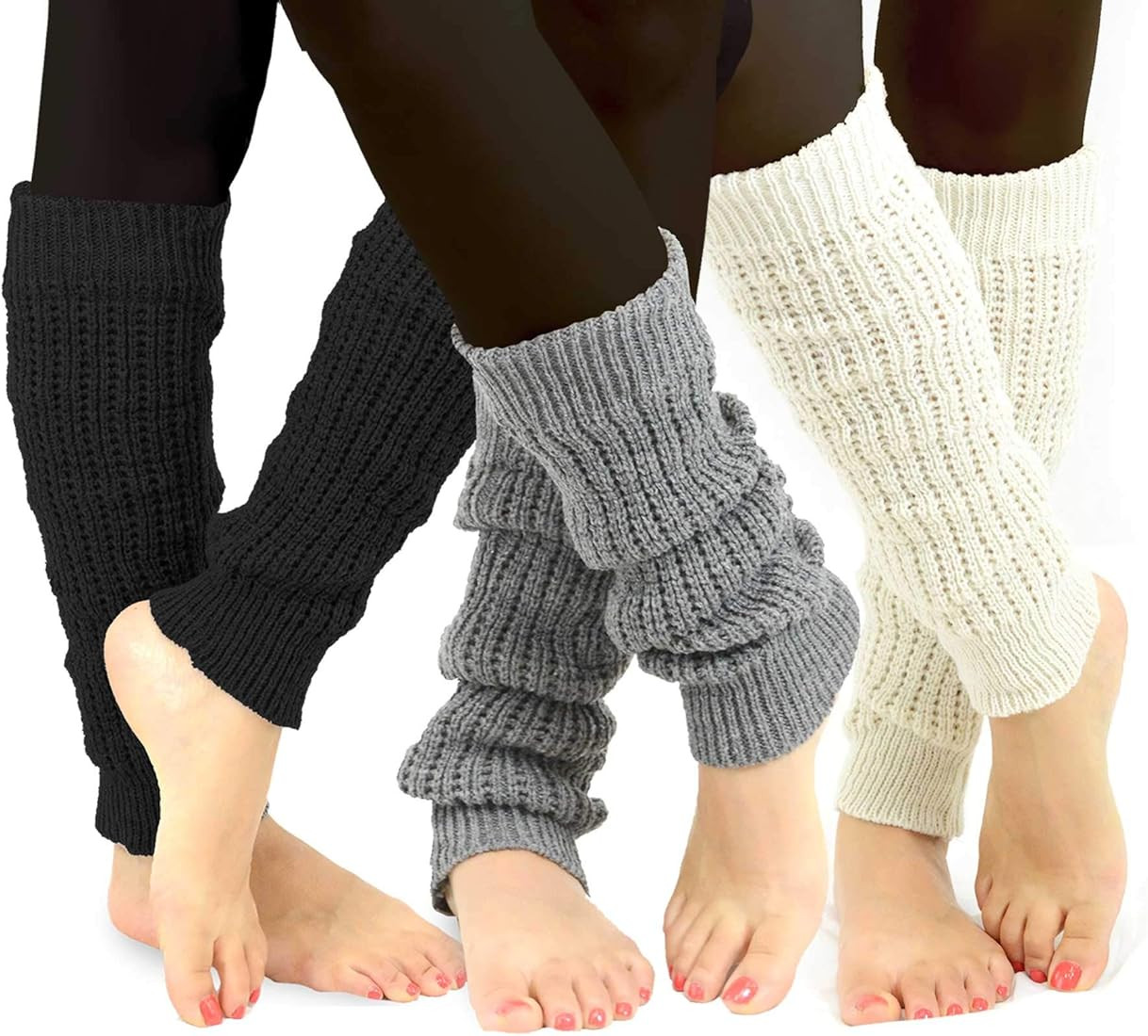 TeeHee Knee Leg Warmers,Extra Long Thigh High Leg Warmers, Boot Cuffs for Women | Amazon (US)