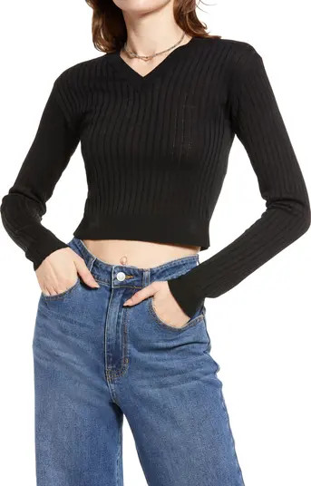 Reagan Rib Crop Sweater | Nordstrom