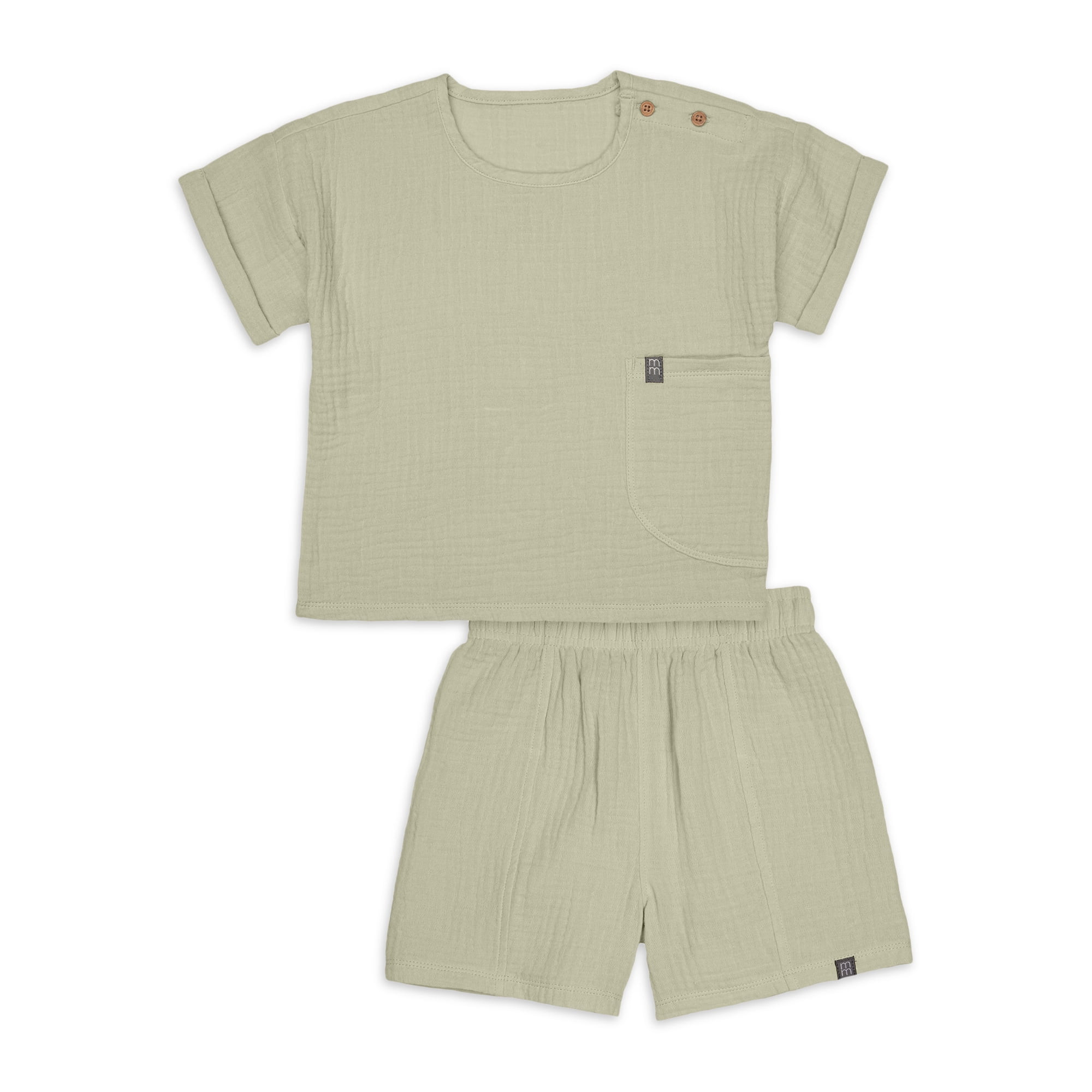 Modern Moments by Gerber Toddler Boy Casual Cotton Gauze Outfit Set, Sizes 12M-5T | Walmart (US)